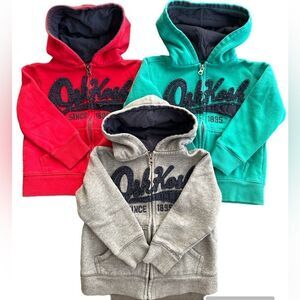 Osh Kosh Boys Zip Up Hoodie Bundle Size 4